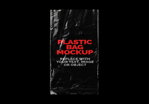 Plastic Bag Transparent Case Texture Effect Mockup Template