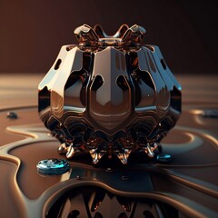 geometric chocolate shapes