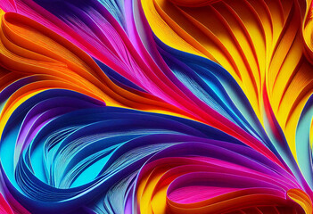 Naklejka premium Seamless Quilled Paper Art