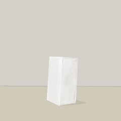 White plinth