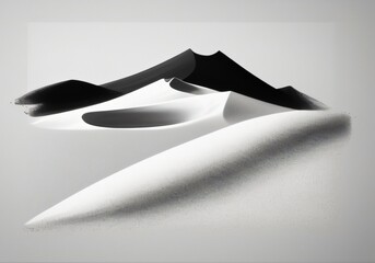 Desert landscape. Sunny landscape view remote desert. Desert landscape background illustrarion, design of dunes. Created with generative AI tools