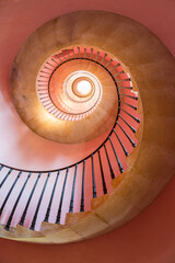 Spiral staircase, Beckford Tower, Bath, Somerset, United Kingdom