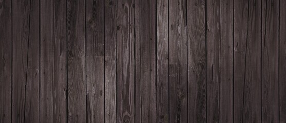Old wooden plank wall texture aged and darkened over the years