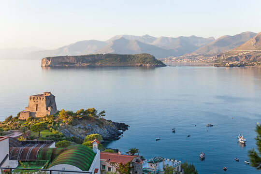 Remains of the watchtower, Carpino Bay, Scalea, Calabria