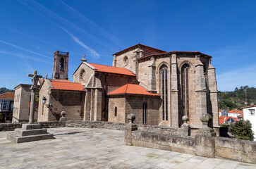 Fototapeta na wymiar Church of San Francisco de Betanzos (14th century). A Coruña, Galicia, Spain.