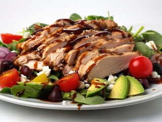 Photorealistic Dropdown Food Photography Shot.