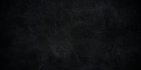 Fototapeta premium Dark black stone wall grunge backdrop texture background. monochrome slate grunge concrete wall black backdrop vintage marbled textured border background.