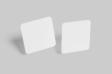 Square Sticker Mockup