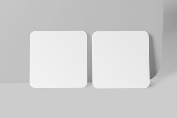 Square Sticker Mockup