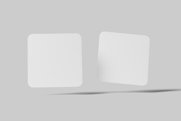 Square Sticker Mockup