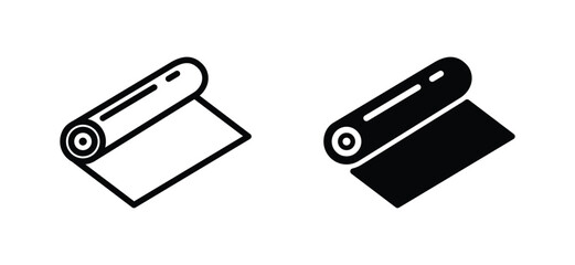 Aluminium foil baking paper icon