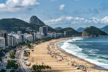 Copacabana Beach in Rio De Janeiro