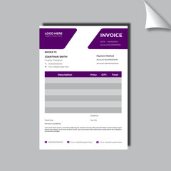 invoice site design template