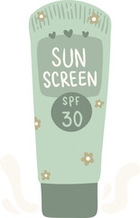 Sunscreen Illustration