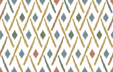 ikat Abstract Ethnic art. Seamless pattern in tribal, folk embroidery, and Mexican style. Aztec geometric art ornament print.Design for carpet, cover.wallpaper, wrapping, fabric, clothing