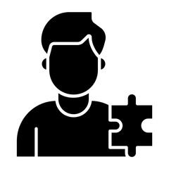 Male Architect Glyph Icon