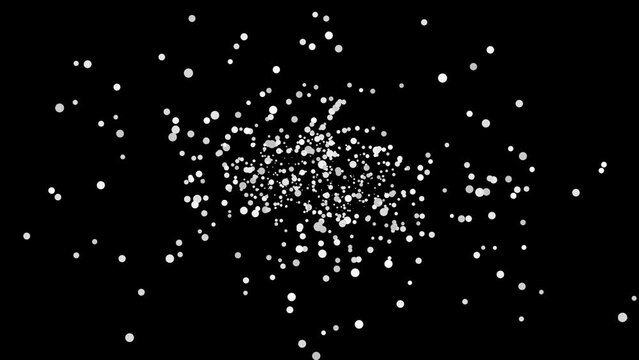 Rotating starfield dots seamless loop 2160p 4k