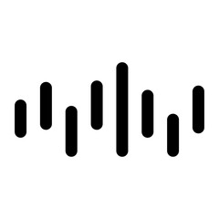 Sound wave vector. Sound icon. The concept of a recording icon. Sound recording studio vector. Sound fluctuations.