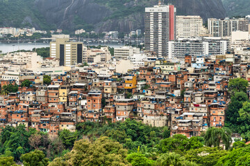 Fototapeta na wymiar Rio De Janeiro Favela
