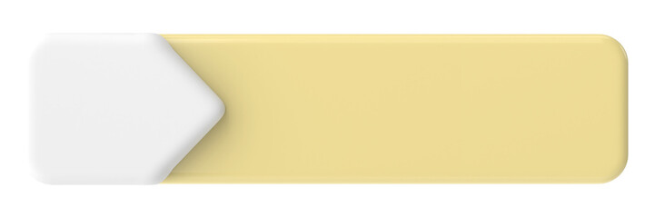 3D button. Empty button. 3D illustration.