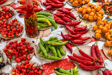 Assorted mix of peppers