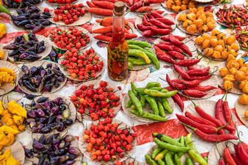Assorted mix of peppers