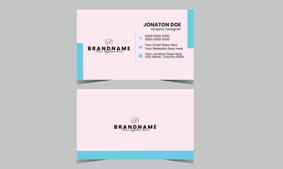 Business card , Clean Design Business Card, presentation card, Simple Design.