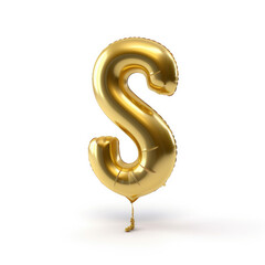 3D ballon isolated on white