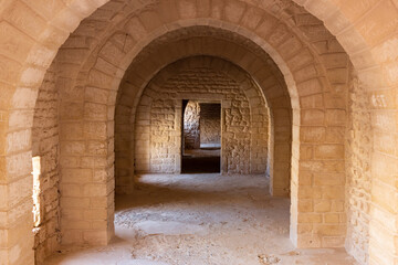 Fototapeta na wymiar arches of the castle
