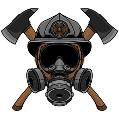 firefighter mask logo
