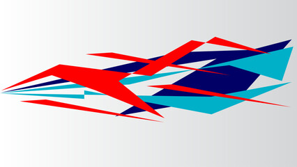 Sticker stripes for motor racing. The art of Rally Auto 