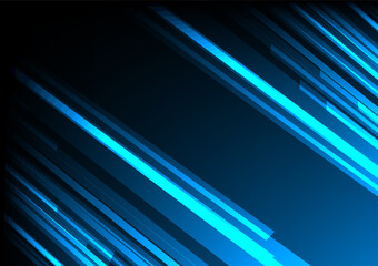 Speed light movement technology hitech modern background. Automotive banner. Blue background futuristic. Wave line internet 