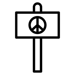 Obraz premium peace board line 