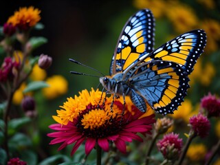 Obraz premium butterfly on flower