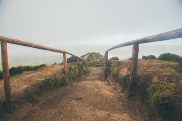 Fototapeta premium View of Sete Cidades in Sao Miguel, the Azores
