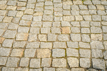 Texture with cubic stone road