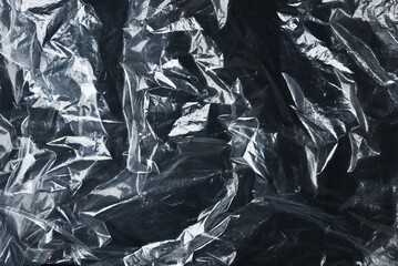 Cover the plastic polyethylene packaging with a wrinkled effect.
