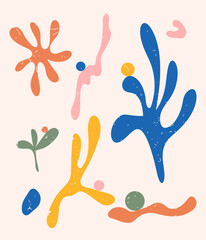 abstract matisse background vector