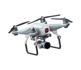 Flying camera drones hovering for surveillance