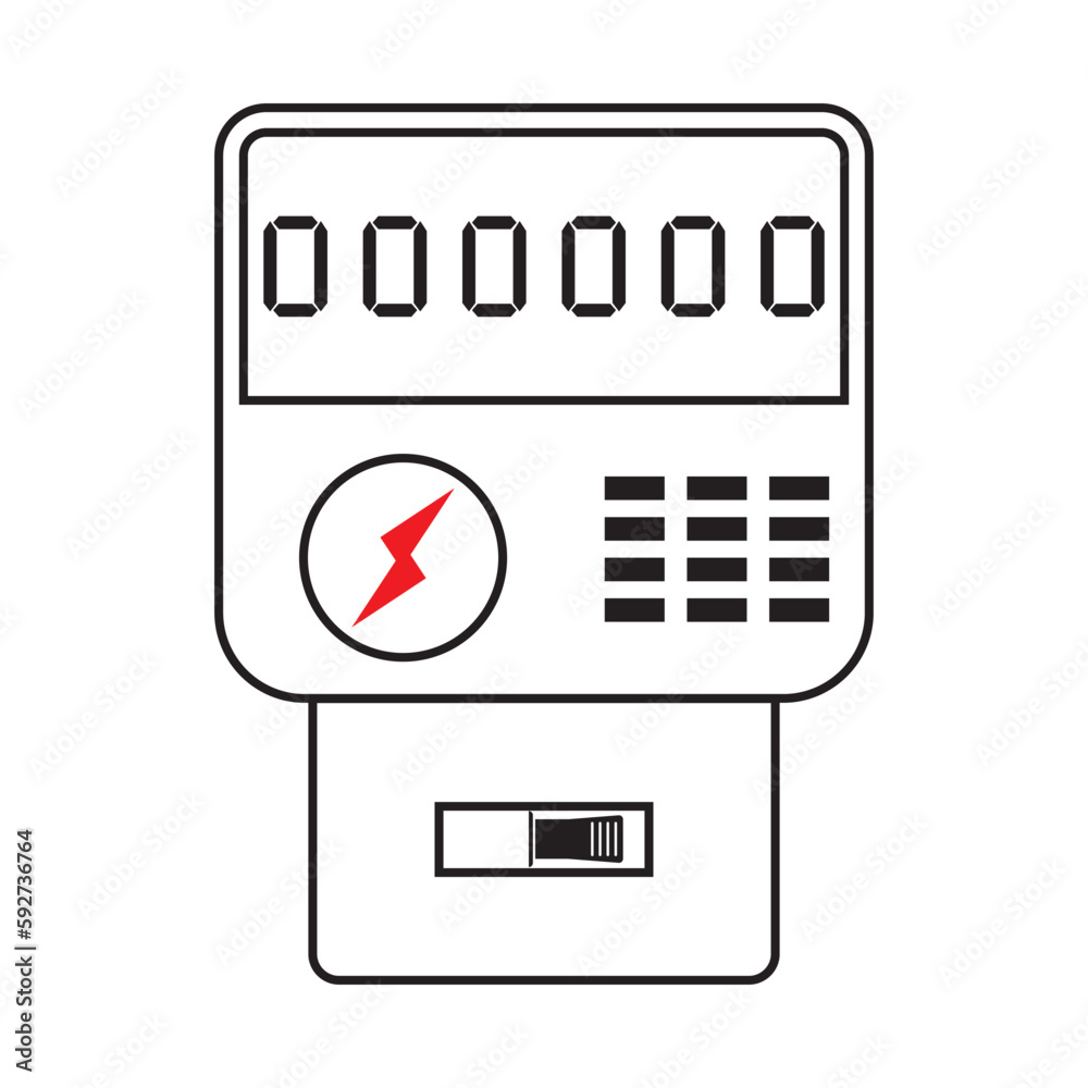 Canvas Prints electricity meter icon