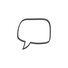 Naklejka premium speech bubble on white background