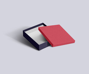 Gift Square Box Mockup
