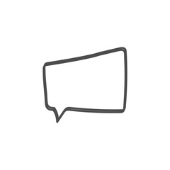 Fototapeta premium speech bubble on white background
