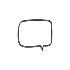 Naklejka premium speech bubble on white background