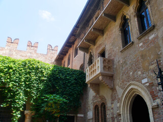The balcony of Juliet in Verona (Italy)