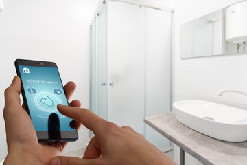 Water leak sensor alert, smart water sensor can automatically shut off a solenoid valve.