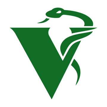 Veterinary vector symbol logo clinic eskulap 