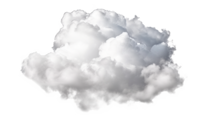 A small white cumulus cloud