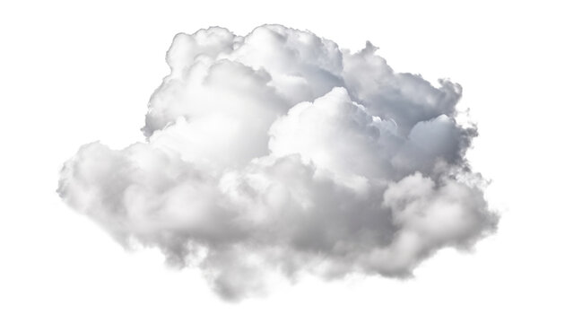 A small white cumulus cloud