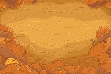 Top viewpoint, autumn compositional elements, and a fall theme. Generative AI
